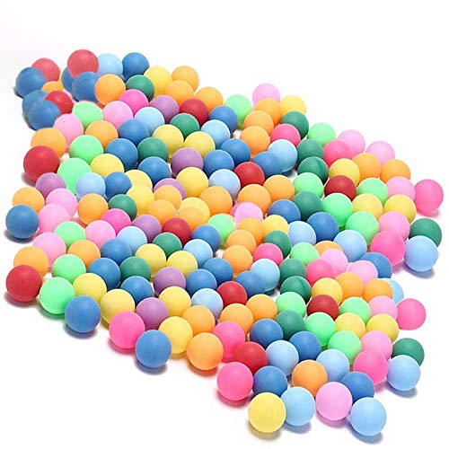 KEVENZ Ping Pong Balls, 40+mm Assorted Color Table Tennis Balls, Multi-Color Pong Balls for Pong Games, Arts and Craft, Party Decoration, Not for Ball Pit - color: 60 Pack Multicolor