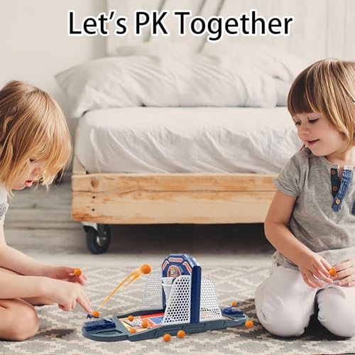 Basketball Shooting Game Toy, Funny Shooting Game, Desktop Table Basketball Games Set, Fast and Frenzied Launching ball - Including 1 Basketball Stand and 10 Balls, Gift for Kids 3 4 5 6 7 8 Year Old - color: Blue