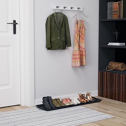 Matace 1 Pack Rubber Extra Large Shoe Tray for Entryway,Long Boot Tray,Slim Boot Mat for Indoor and Outdoor Use,16x55 in, Rectangular (Pack of 1) - size: 55" x 16" x 1.2"
