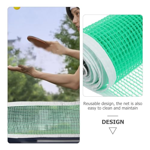 POPETPOP Indoor Table Tennis Net Lightweight and Pe Mesh Net for Easy Setup and Portability for Home Backyard Outdoor Use Replacement for Standard Table Tennis Games