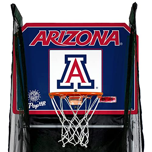 Pop-A-Shot - Tailgate Game with NCAA Graphics l Arcade Basketball Inside, Out, and On The Go | Infrared Sensor Scoring | 3 Balls | Foldable, Portable, Tote Bag Included l for All NCAA Fans