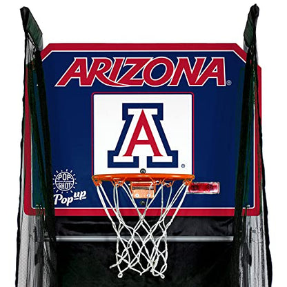 Pop-A-Shot - Tailgate Game with NCAA Graphics l Arcade Basketball Inside, Out, and On The Go | Infrared Sensor Scoring | 3 Balls | Foldable, Portable, Tote Bag Included l for All NCAA Fans