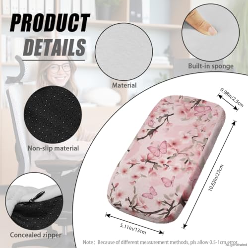 Boho Floral Desk Chair Cover Elastic 4-Piece Set Stretchy Pet Friendly Soft Computer Chair Cover for Home Office and Game Room Chairs - color: Boho Floral