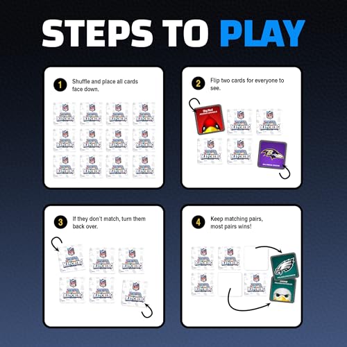 MasterPieces Sports Games - NFL Mascots Matching Game - Game for Kids and Family - Laugh and Learn - style: Mascots