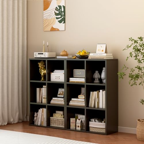 OSCHF 6-Cube Storage Shelf Bookcase, Black - color: Black, size: 6-Cube