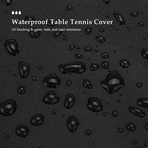 Table Tennis Cover Ox Cloth Pong Table Cover with Drawstring Full Protection Table Cover for Indoor or Outdoor Patio Protective Cover