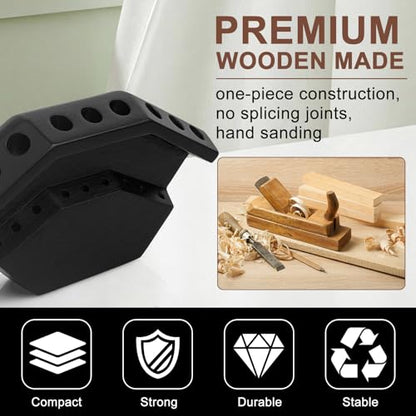 2 in 1 Dart Holder and Wall Dart Holder Made of Wood, Dart Holder, High-Quality Dart Holder, Presentation Display Darts Rack, Dart Holder, Premium Dart Accessories - color: black