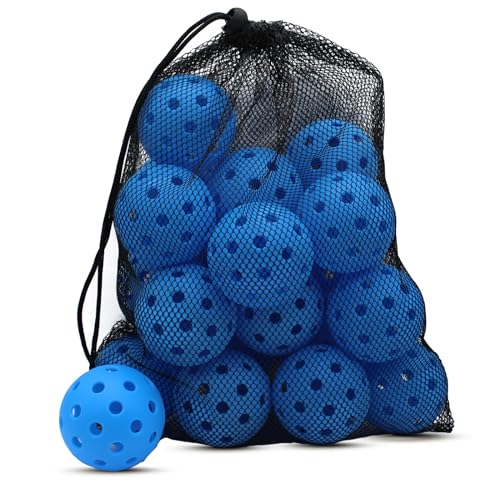 Magicorange Pickleball Balls,USAPA Approved 40 Holes Outdoor Pickleballs - color: Blue, size: 20 Pack