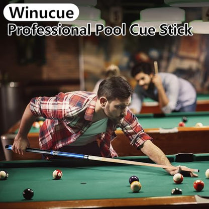 Pool Cue, 58" Pool Cue Sticks for Adults with 13MM Tips Canadian Maple Wood Leather Pattern Grip 18 19 20 21 oz, Professional Billiard Cues Players for Bar House Pool Table Sports 8/9 Ball - style: Set of 4