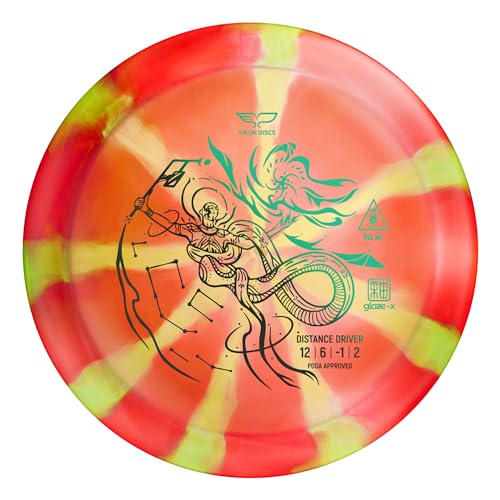 Yikun PDGA Disc Golf Distance Driver 165-176g Glaze Line FUXI Perfect for Outdoor Games and Competition