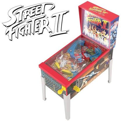 Street Fighter II: Mini Arcade Pinball - Collector Series, Lights & Sounds, Classic Tabletop Game, Skill Shot Challenges, Licensed Toy, Adults-Kids 3+