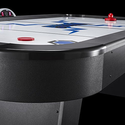 Fat Cat Storm 7 Foot Air Hockey Table for Adults with 80 CFM Motor, LED Electronic Scorer, Hockey Table with Pucks and Paddles Included