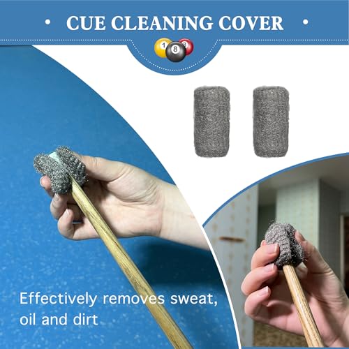 LAKINGO Pool Table Brush Set for Felt, 5 Kit Billiard Table and Rail Cleaning Accessories with 2 Wood Brush, 2 Ferrule Polish Cloths, Cue Shaft Cleaner Cloth - color: 5 Kit - Natural