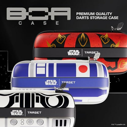 Target Darts Star Wars Stormtrooper BOA Wallet | Storm Trooper Premium Dart Case with Imperial Design, Swiss Point Tip Storage, Rigid Outer Shell & Organised Accessories Holder - style: Stormtrooper