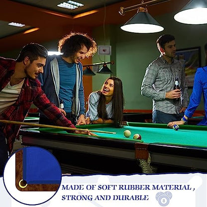 Mixweer Billiard Cloth for 8 ft Pool Table Pre Cut Felt with 6 Cloth Strips and 6 Pool Table Rubber Bumpers for Bars, Clubs, Hotels Replacement - color: Blue