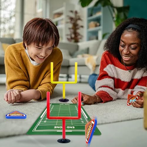 10 PCS Colors Mini Flick Football Games Mini Table Top Sports Games - color: Red Yellow
