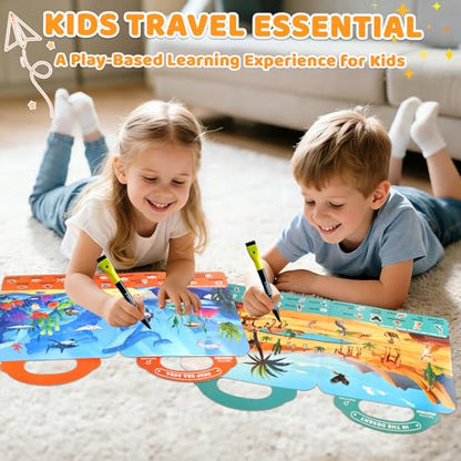 Search and Find Activity Books for Kids Ages 3-5, Toddler Toys Travel Game Busy Book for Car Airplane Road Trip, Preschool Learning Activities, Educational Seek Activity Christmas Birthday Gifts - color: Muiti