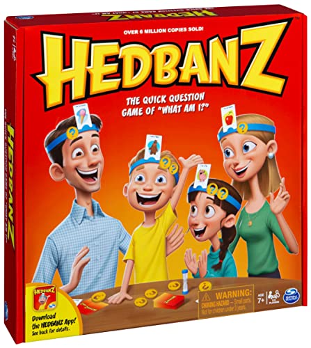 Hedbanz, Quick Question Picture Guessing Family Game for Game Night Headbands Board Game, for Adults and Kids Ages 7 and Up (Edition May Vary) - style: Older Edition May Vary Hedbanz