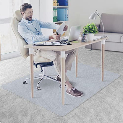 LEMY 46 Inch x 60 Inch 1/11 Inch (2.2MM) Thickness PVC Floor Office Chair Mat Transparent Plastic Carpet Floor Protector for Chair Desk Home Office - size: 46x60