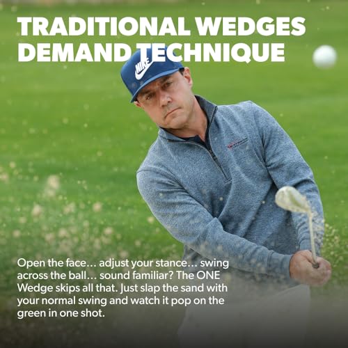 Performance Golf ONE Wedge | Accelerates The Club Through Any Lie | Solid Shots | No Chunking | Gets You On The Green in One Shot - size: Left, style: 56 Degrees