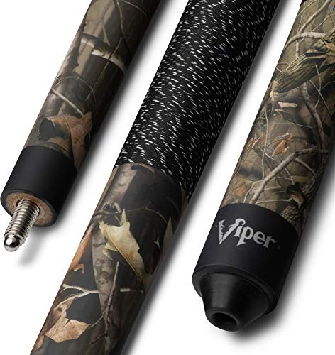Viper Signature 57" 2-Piece Billiard/Pool Cue, Realtree Hardwoods HD Camo, 19 or 20-Ounce (Weight Will Vary)