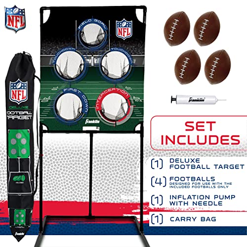 Franklin Sports Target Toss Games - Kids Football + Baseball Target Toss Games for Indoors + Outdoors - Fun Football + Baseball Throwing Games for Kids - Includes Targets + Mini Toy Balls - style: NFL Football
