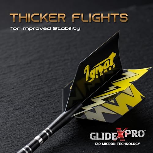 IgnatGames Dart Flights and Accessories - Sets of Different Shape Darts Flights and Flights Protectors, Darts Accessories Kit