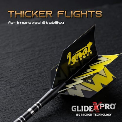 IgnatGames Dart Flights and Accessories - Sets of Different Shape Darts Flights and Flights Protectors, Darts Accessories Kit