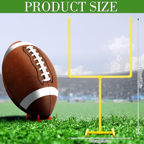 VioraWhite 2 Pcs Football Party Decoration 47.24" x 23.62" Plastic Football Goal Centerpiece Soccer Goal Post Field Post Decoration for Game Day Soccer Theme Party Decor - style: 47.24" X 23.62"