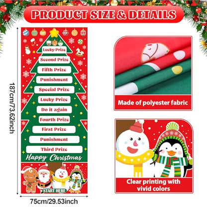 gisgfim Can Rolling Game Props Party Games Roll The Can Challenge Raffle Set for Adults Family Classroom Gatherings Birthday Party Supplies Activities Gifts Indoor Outdoor Holiday Prizes(Christmas) - style: Christmas