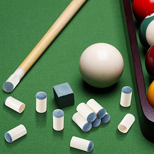 Lewtemi 100 Pcs Billiard Cue Tips Pool Cue Tips Pool Stick Tips Slip on Billiard Cue Tips Replacement - size: 12 mm