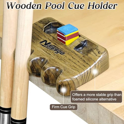 Cue Rest Cue Stick Holder Pool Cue Holder - style: Wood-4 Holes