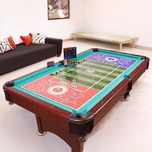 Large Football Game | Shuffleboard Style American-Rules Football Game for Your Man Cave, Gameroom, Kitchen Table or Dining Tabletop Conversion - size: 94" x 43"