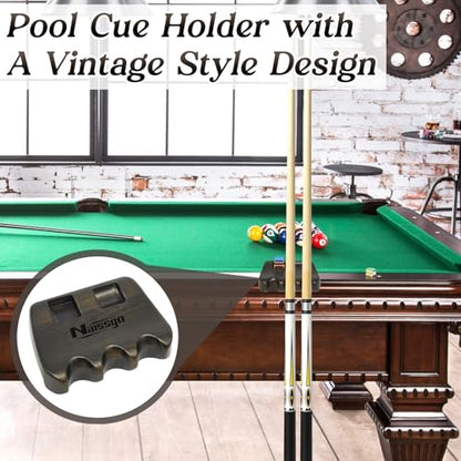 Cue Rest Cue Stick Holder Pool Cue Holder - style: Wood-3 Holes Brown
