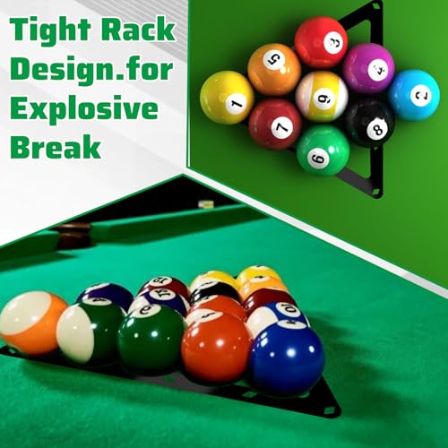 4 Pcs Magic Ball Rack 8-Ball, 9-Ball & 10-Ball Ball Billiards Triangle Rack Sheet Billiards Balls Holder Triangle Cue Accessorie