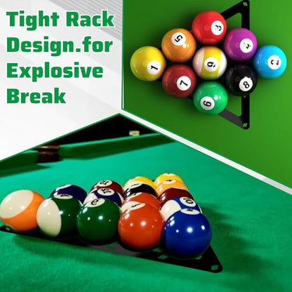 4 Pcs Magic Ball Rack 8-Ball, 9-Ball & 10-Ball Ball Billiards Triangle Rack Sheet Billiards Balls Holder Triangle Cue Accessorie