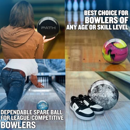 Pyramid Path Polyester Bowling Ball - Customizable with Basic Drilling Options - Great for Spare Shooting, League, Recreational, Straight Bowlers - Beginner Entry Level & Kids - color: 1-Pink/Blue/Teal, size: 11 lb