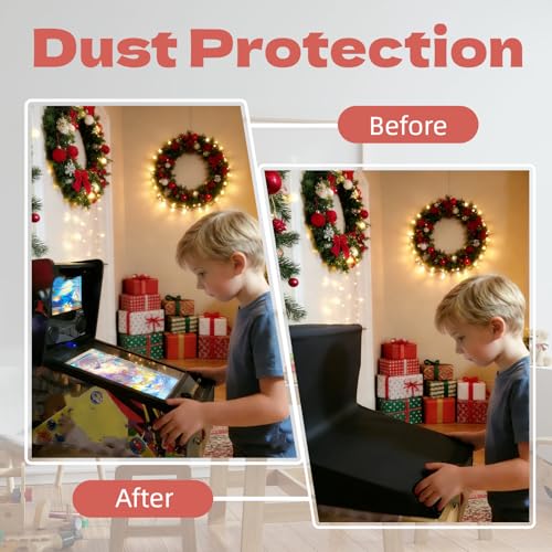 Arcade Machine Cover, Heavy Duty Protective Video Game Cover for Pinball Machines, Waterproof & Dustproof Electronic Dust Covers for Game Room,24"L x 13"W x 23"H - size: 24"L x 13"W x 23"H