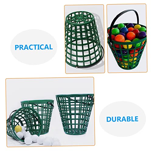 balacoo Plastic Baskets for Golf Balls Outdoor Golfball Storage Container Easy to Carry Ball Rack Holder