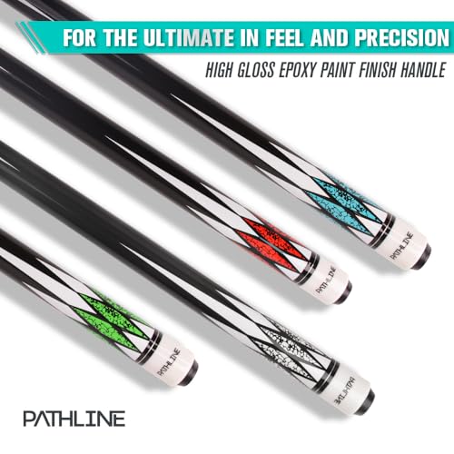 Pool Cue Stick - 58 inch Canadian Maple Billiard Pool Stick - color: Set of 4 (BGRW), size: 19oz