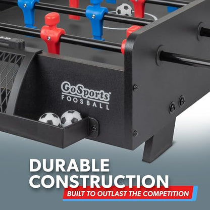 GoSports 32 Inch Tabletop Foosball Game Set - Oak or Black | Tabletop - color: Black