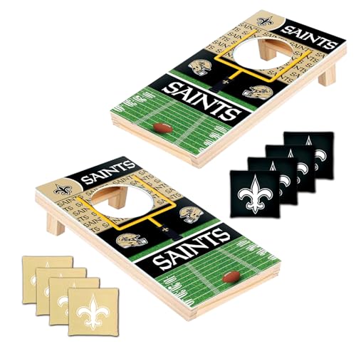 MasterPieces Officially Licensed NFL Tabletop Cornhole for Adults - style: New Orleans Saints