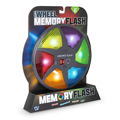 Point Games Handheld Memory Game, Kids Electronic Games, Sequence Fun for Kids with Lights & Sounds, Brain Challenge for Boys & Girls Ages 8+ - style: Digital Wheel Memory Flash