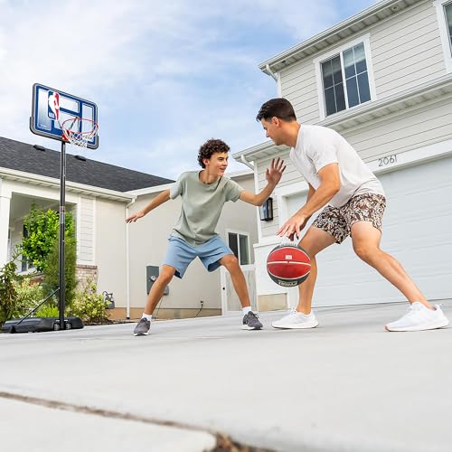 Lifetime NBA League Edition Portable Basketball Hoop, Adjustable Height 7.5-10 Ft, 44 Inch Shatterproof Fusion Backboard, Base with Wheels - color: All NBA