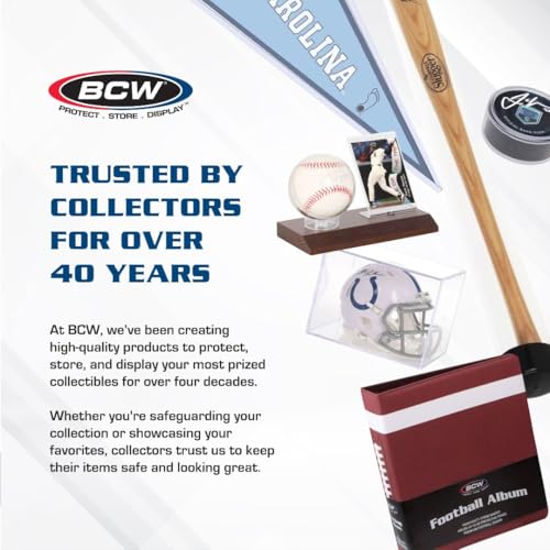 BCW Hockey Puck Display Case with Gold Base | High Impact Polystyrene