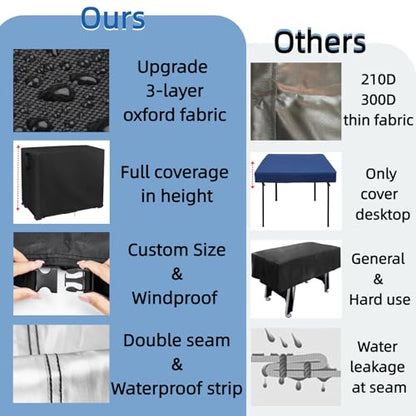 Game Table Cover for Best Choice 58in Mid-Size Arcade Style Air Hockey Table,Tabletop Arcade Machine Cover for Pool Tables,Dust Covers for Home,59.5"x28.5"x35" - size: 59"L x 28"D x 35"H