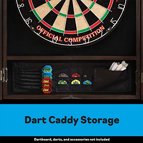 Viper Metropolitan Solid Wood Sisal/Bristle Steel Tip Dartboard Cabinet: Cabinet Only (No Dartboard), Oak Finish - color: Espresso Finish