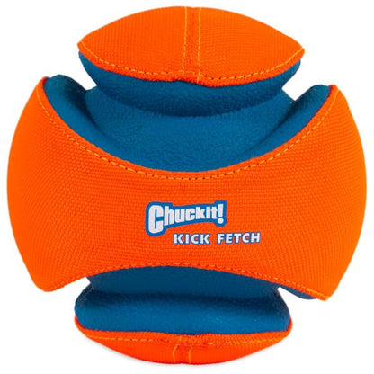Chuckit! Kick Fetch Ball Dog Toy, Small (6 Inch) and ChuckIt! Paraflight Flying Disc Dog Toy, Large (9.75")