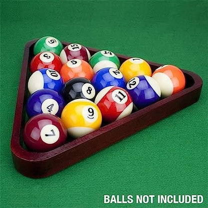 Billiard Bar Set - Diamonds and Triangle for 8 and 9 Ball Games - Mahogany Wood - Regulation Billiard Accessories