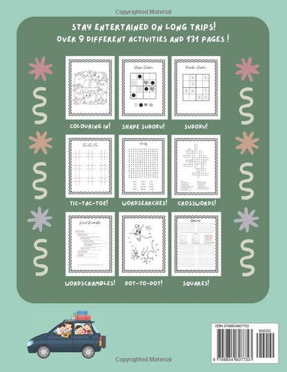 Kids Activity Book: Games & Activities for Children and Teens on Holidays & long trips, Journeys, Flights and Roadtrips